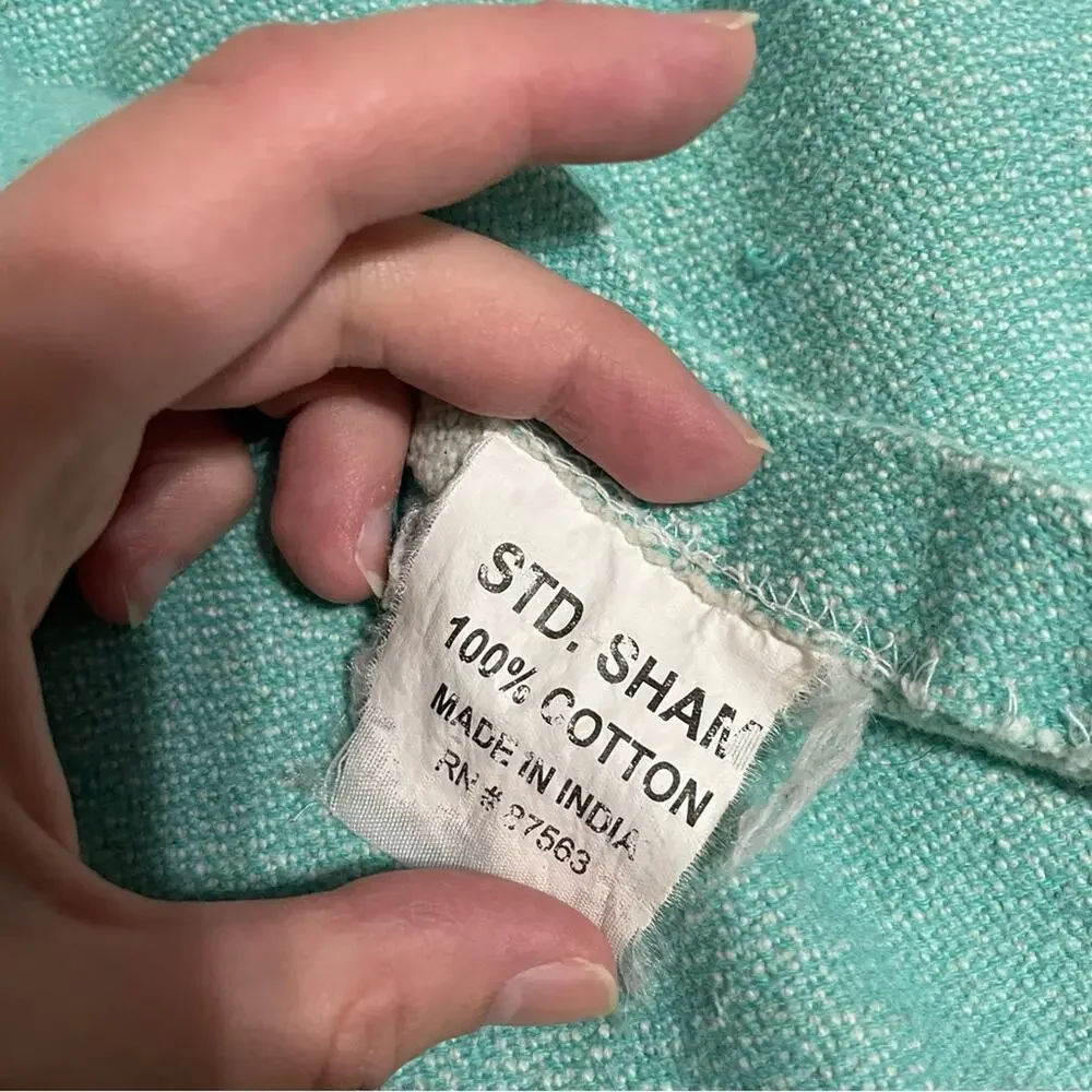Tiffany blue & White Pillow Shams